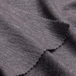 Bio-Merino-Visko-Jersey graphit, Rippen-Jersey / B�ndchen St...