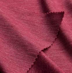 Bio-Merino-Visko-Jersey rot, Rippen-Jersey / B�ndchen Stoff,...
