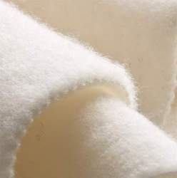 Bio-Merinofleece naturwei�, milchwei�, Schurwolle, kuschelwe...