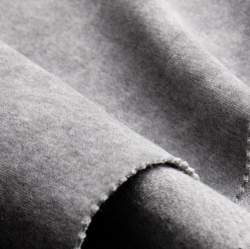 Bio-Nicky cloudy grey, grau meliert, Baumwolle, Um einen hoc...