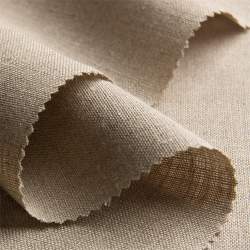 Bio-Orgoflachs natur, Leinwandgewebe Stoff, natur-grau, Lein...