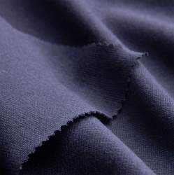 Bio-Rib-Jersey F14 marine, Restst�ck 150 cm, Reste, navy blu...