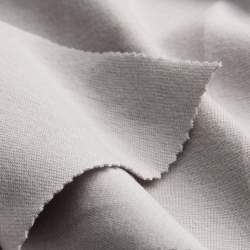 Bio-Rib-Jersey F20 kiesel, Rippen-Jersey / B�ndchen Stoff, k...