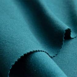 Bio-Rib-Jersey dunkelpetrol, Rippen-Jersey / B�ndchen Stoff,...