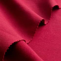 Bio-Rib-Jersey kirschrot, Rippen-Jersey / B�ndchen Stoff, Ba...