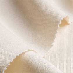 Bio-Rib-Jersey milchwei�, Rippen-Jersey / B�ndchen Stoff, Ba...
