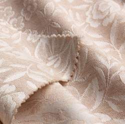 Bio-Rina naturbraun, Jacquard & Damast Stoff, natur-braun, B...