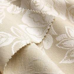 Bio-Rosenranken gr�n, Jacquard & Damast Stoff, hellgr�n, Bau...