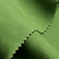Bio-Single gr�n, Single-Jersey Stoff, Baumwolle, elastischer...