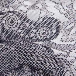 Bio-T�ll Jolie, schwarz-wei�, Baumwolle, Wei�er Baumwollt�ll...