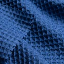 Bio-Waffel lapisblau, Waffel-Piqu� (Gewebt) Stoff, Baumwolle...