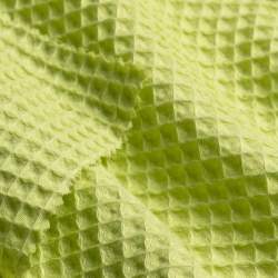 Bio-Waffel limone, Waffel-Piqu� (Gewebt) Stoff, limonengr�n,...