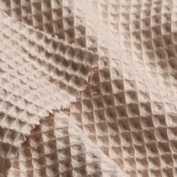 Bio-Waffel sandbeige, Waffel-Piqu� (Gewebt) Stoff, nude, Bau...
