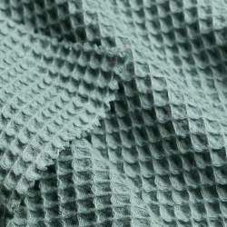 Bio-Waffel seegr�n, Waffel-Piqu� (Gewebt) Stoff, silbergr�n,...