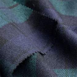 Blackwatch, Tartan Stoff, mehrfarbig / bunt, Schurwolle, Ori...