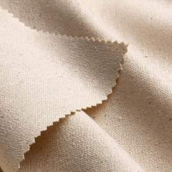 Bourette 140, Leinwandgewebe Stoff, natur-creme, Seide, Rein...