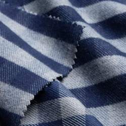 Branora, Woven, Fabrics, blue, Cotton, Cotton flannel with a...