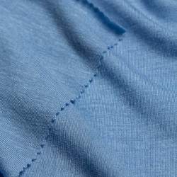 Casira cielo, Knitted, Fabrics, azure, Viscose, Luxurious fi...