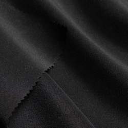 Crepe Georgette schwarz, Restst�ck 110 cm, Seidencrepe Stoff...