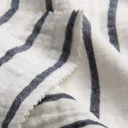Double-Gauze Mila, Gaze / Mull Stoff, creme-wei�, Baumwolle,...