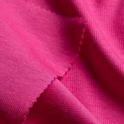Eleen deep pink, Restst�ck 300 cm, Rippen-Jersey / B�ndchen ...