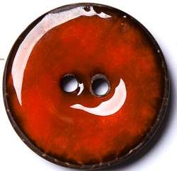EpoxiCocos orange  30 mm, Kokos- & Nusskn�pfe, Cocos emailli...