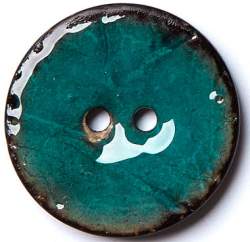 EpoxiCocos t�rkis 30 mm, Kokos- & Nusskn�pfe, Cocos emaillie...