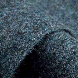 Erriskay, Tweed Stoff, blau, Schurwolle, Ein blau-grau-schwa...