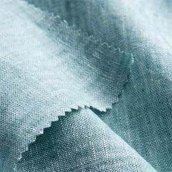 Finolino petrol, Restst�ck 50 cm, Leinwandgewebe Stoff, Lein...