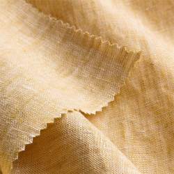 Finolino sahara, Batist / Musselin / Voile Stoff, gelb, Lein...