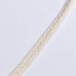 Flachkordel naturweiss, Schnur, naturwei�, Leinen, zopfartig...