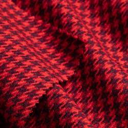 Fortissima, Woven, Fabrics, tomato, Wool, Classic houndstoot...