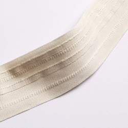 Gardinenband Baumwolle natur, natur-creme, Baumwolle, 5 cm b...