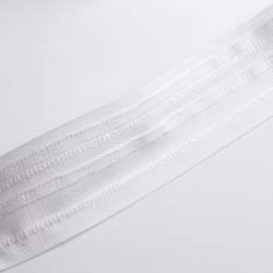 Gardinenband Baumwolle, wei�, Baumwolle, 5 cm breites Kr�use...