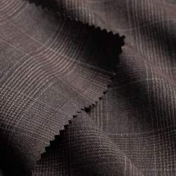 Gentila, Woven, Fabrics, gray, Wool, Gray worsted wool glen ...