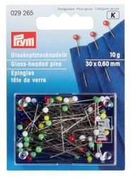 Glaskopfstecknadeln bunt 30 mm, Kurzwaren, Prym Glaskopfstec...