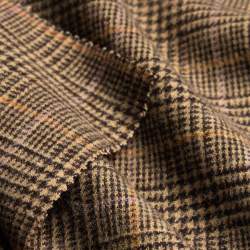 Glenora, Woven, Fabrics, chocolate brown, Wool, Tone-on-tone...