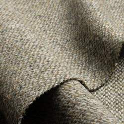 Grimsay, Tweed Stoff, gr�n meliert, Schurwolle, Flechten auf...