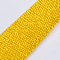 Gurtband 3cm gelb, Baumwolle, stabiles Gurtband f�r Taschen,...