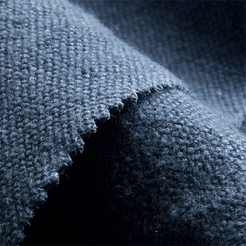 Hempstoned indigo, Woven, Fabrics, indigo-blue, Hemp, heavy