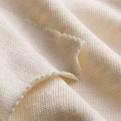 Hanf-Single creme, Single-Jersey Stoff, creme-wei�, Hanf, Sa...