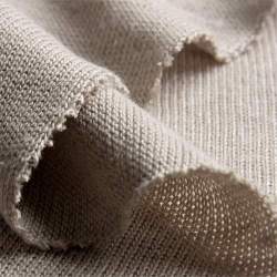 Hanf-Single natur, Single-Jersey Stoff, natur-beige, Hanf, n...