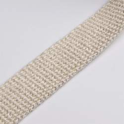 Hanfband Canvas 2,5 cm, Gurtband, natur-beige, Hanf, naturfa...