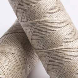 Hanfgarn 0,4 mm, natur, Schnur, beige-braun, Hanf, Hanfgarn ...