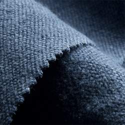 Hempstoned indigo, Canvas Stoff, indigoblau, Hanf, Leinenbin...
