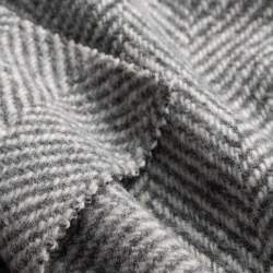 Herbstnebel, Fischgratk�per Stoff, Mantelstoff / Lodenstoff ...