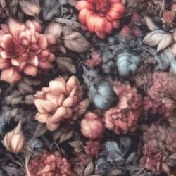Herbsttraum Wolle, Leinwandgewebe Stoff, mehrfarbig / bunt, ...