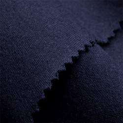 Interlock dunkelblau, Interlock-Jersey Stoff, Baumwolle, fei...