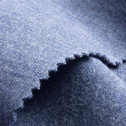 Interlock jeans, Interlock-Jersey Stoff, jeansblau, Baumwoll...