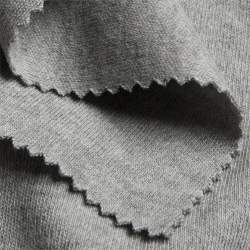 Interlock melangegrau, Interlock-Jersey Stoff, hellgrau, Bau...